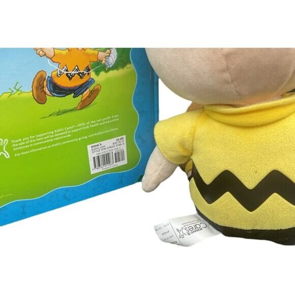 Charlie Brown Plush & "Be Yourself" Book By Charles M. Schulz Kohls Cares - Picture 4 of 4